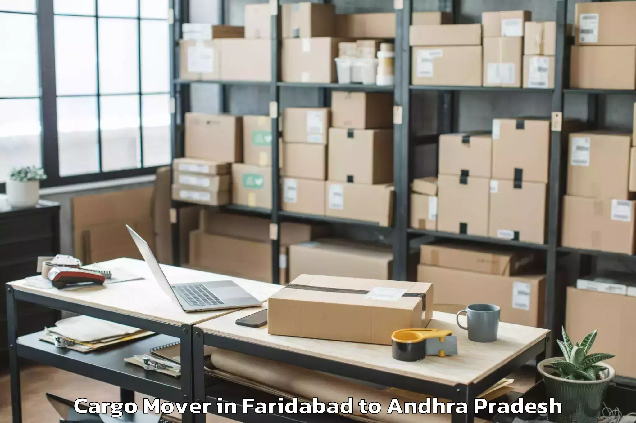 Professional Faridabad to Mandavalli Cargo Mover